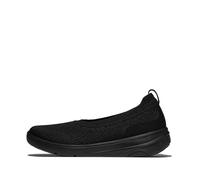 Fitflop Super-q Knit Ballet Flats, Zapatos Tipo Mujer, Todo Negro, 42 EU