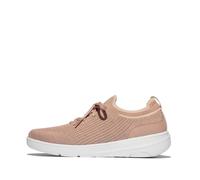 Fitflop Super-q Knit Slip-on Laced Sneakers, Zapatillas Mujer, Beige, 40 EU