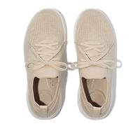 Fitflop Super-q Knit Slip-on Laced Sneakers, Zapatillas Mujer, Gris ártico y Plateado, 37 EU