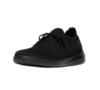 Fitflop Tenis de Punto Super-Q sin Cordones para Mujer, Black, 38 EU