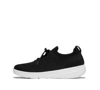 Fitflop Tenis de Punto Super-Q sin Cordones para Mujer, Black, 42 EU