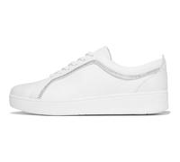 Fitflop Tenis Rally de Piel con Ribete de Cristal para Mujer, Blanco Urbano., 37 EU
