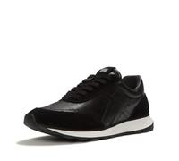 FitFlop Tenis Retro-Q Ff de tela/gamuza para mujer, Negro, 8.5