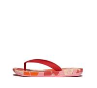 Fitflop Unisex Kid's Iqushion Junior Flowerz Erg. Flip-Flops, Red, 32 EU