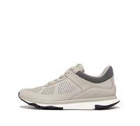 Fitflop Vitamin Ffx - Tenis Deportivos para Hombre Perf Nubuck, Clay Grey Urban White, 42 EU