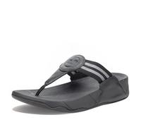 Fitflop Walkstar Toe-post Sandals, Sandalias con cuña, Mujer, Todo Negro, 40 EU Ancho