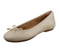 Fitflop Women's Delicato Bow Soft Leather Ballet Flats, Beige, 9 UK Narrow