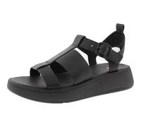 Fitflop Women's F-Mode Leather Flatform Fisherman Sandals, Black, 7 UK Narrow