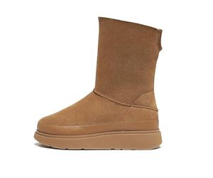 Fitflop Women's Gen-ff Short Double-Faced Shearling Boots, marrón, 39 EU
