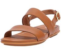 Fitflop Women's Gracie Flat Black Sandal - 6 UK, Light Tan03, 7 UK Narrow