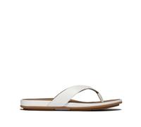Fitflop Women's Gracie Leather Flip-Flops, White, 7 UK Narrow