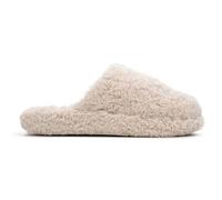 Fitflop Women's Iqushion D-Luxe Padded Teddy Slipper Mules Shoe, Milk Ice, 36 EU