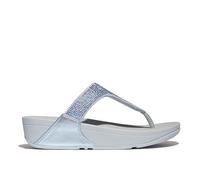 Fitflop Lulu Crystal Embellished Toe-Post Sandals, Sandalia Mujer, Blue, 39 EU