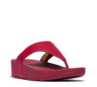 Fitflop Lulu Leather Toepost, Sandalia Mujer, Redberry, 42 EU