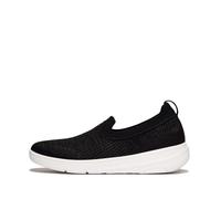 Fitflop Women's Super-q Knit Slip-ons Sneaker, Black, 37 EU