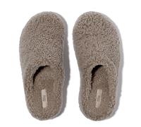 Fitflop Zuecos Shuv rizados de oveja para mujer, marrón, 37 EU