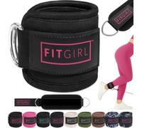FITGIRL - Fitness Acolchado Correa de Tobillo, Negro