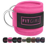 FITGIRL - La mejor correa de tobillo para máquinas de cable y bandas de resistencia, accesorio de puño de entrenamiento para el hogar y el gimnasio, entrenamientos de glúteos, retrocesos, extensiones