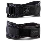 Fitgriff® Cinturon Lumbar Gimnasio V2 - para Gym, Musculación, Halterofilia, Levantamiento Pesas - Mujeres y Hombres (Leopardo, X-Small)