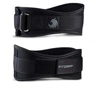 Fitgriff® Cinturon Lumbar Gimnasio V2 - para Gym, Musculación, Halterofilia, Levantamiento Pesas - Mujeres y Hombres (Full Black, Small)