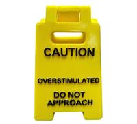 Fition Desk Sign, Double-Sided Warning Panel, Humorous Novelty Display, Workplace Gag Decoration, Bold Message Table Marker, Ideal para Coworker Pranks, Teammate Gift, Employee Desk Decor