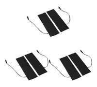 FITIOS 3 pares de almohadillas eléctricas USB 5V for calentar los pies con diseño portátil y cómoda tecnología película calefactora