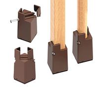 FITIOS Patas for sofá, elevadores Ajustables con Abrazadera de Tornillo, Paquete 4 Cama, Patas elevadas for, Mesa, Silla, se adaptan a cuadradas o Redondas 2, a 134, cm diámetro(Brown,7.5cm(3in))