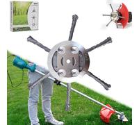 FITLBW Steel Wire Grass Trimmer Head,Indestructible Trimmer,Indestructible Weed Trimmer,Cepillo para Malezas Silvestres para Desbrozadora,Cepillo para Desbrozadora Profesional,Wired Trimmer Blade