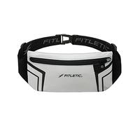 FITLETIC Ceinture Blitz - UNE poche imperméable - Argent