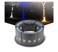 Fitlin Anillo LED colorido anillo árbol abrazo luz - impermeable IP65 aluminio fundido a presión árboles al aire libre proyector, jardín patio paisaje lámpara(Rgb,72W(24V))