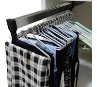 Fitlin Barra de Ropa extraíble de 30-80 cm, Barra de Acero Extensible for Guardar Pantalones y Ropa, Percha Ajustable for Ahorrar Espacio, Carga 25 kg.(450MM/17.7INCH)