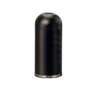Fitlin Garbage Bin, 15 Gallon Round Open Top Heavy-Duty Steel Trash Can for Indoor & Outdoor Use,Indoor Trash Cans