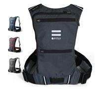 FITLY Minimalist Running Pack | Mochila para correr unisex con soporte para el teléfono, almacenamiento y cinturón torácico | Para llevar objetos personales al correr | Equipo para correr