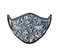 FITmask Mascarilla Reutilizable Lavable Certificada Tejido Hidrófugo Made in Spain Bushido Fusion - Adulto Orejera - M