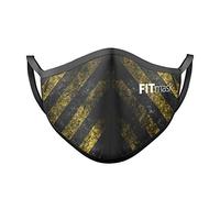 FITmask Mascarilla Reutilizable Lavable Certificada Tejido Hidrófugo Made in Spain Danger Yellow - Adulto Orejera - M