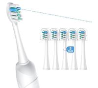 FitMount Paquete de 5 cabezales de repuesto para cepillo de dientes compatibles con WaterPik Sonic Fusion 2.0, cabezal de cepillo de hilo dental FitMount apto para Water-Pic SF-01 SF-02 y 2.0 SF-03