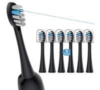 FitMount Paquete de 6 cabezales de repuesto para cepillo de dientes compatibles con WaterPik Sonic Fusion 2.0, cabezal de cepillo de hilo dental FitMount apto para Water-Pic SF-01W SF-02W y 2.0 SF-03