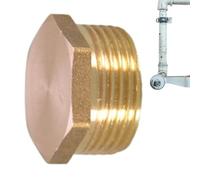 Fitnes - Conector de tubo de rosca exterior | Adaptador de enchufe de capital ciego duradero para sistemas petroquímicos para manguera de agua - petróleo, puerto confiable para aplicaciones