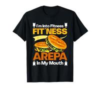 Fitness Arepa en mi Boca Comida Latina Divertida Camiseta