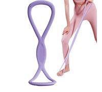 Fitness Bands, Figure 8 Stretch Bands, 15LB Resistance Puller & Elastic Yoga Rope For Beginners, Shoulder Chest Arm Leg Training, Home Exercise & Recovery Workouts, Pink and Purple