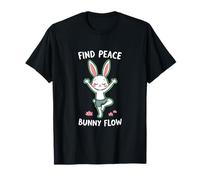 Fitness Bunny Yoga Lovers ENCUENTRA LA PAZ CONEJITO FLOW Funny Rabbit Camiseta
