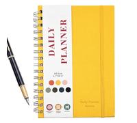 Fitness Daily Planer - Diario de entrenamiento de tapa dura, seguimiento de hábitos para hacer cuaderno, organizador de plan de entrenamiento, planificador de objetivos de bienestar, rastreador de