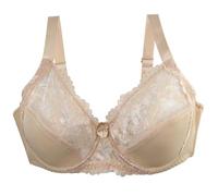 Fitness Damen Outfit Damenunterwäsche 36/80 38/85 40/90 42/95 44/100 46/105 BCDEF Cup BH Sexy Spitzen-BH für Damen Dessous Übergröße Dessous Damen, beige, 100E
