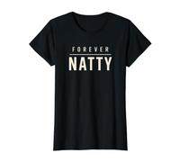 Fitness de Culturismo Natural Forever Natty Camiseta gráfica económica, Mujer, Negro, M