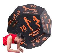 Fitness Dice, Group Exercise Game Tool, Portable Strength Training Aid for Home Gym, Outdoor Workout, Travel Sports, Team Activities, Fun Challenge 4.72x3.94x3.94 Inches