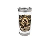 Fitness Disciplina Oración Cristiana Gimnasio Entrenamiento Culturismo Vaso térmico de acero inoxidable de doble pared