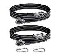 Fitness Extension Cable - 2 piezas de 100 cm de acero inoxidable de 100 cm, accesorios ergonómicos para entrenamiento de fuerza | Bodybuilding Gym Equipment Legs Back Arms Triceps Rowing Curls Squats