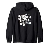 Fitness Fuel - Gráfico audaz de motivación para el entrenamiento Sudadera con Capucha