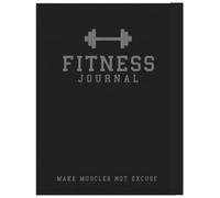 Fitness Goal Journal: Workout Planner & Gym Progress Tracker: Track Your Fitness Goals, Weight, and Habits - Workout Log Book for Men and Women