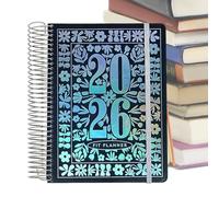 Fitness Journal Notebook - 2026 Workout Agenda Planner, 120 Page Goal Tracker with Dates, Portable Exercise Log with Style, Gym Training Supply Feature, Scheduling Book for Athlete, Running, School